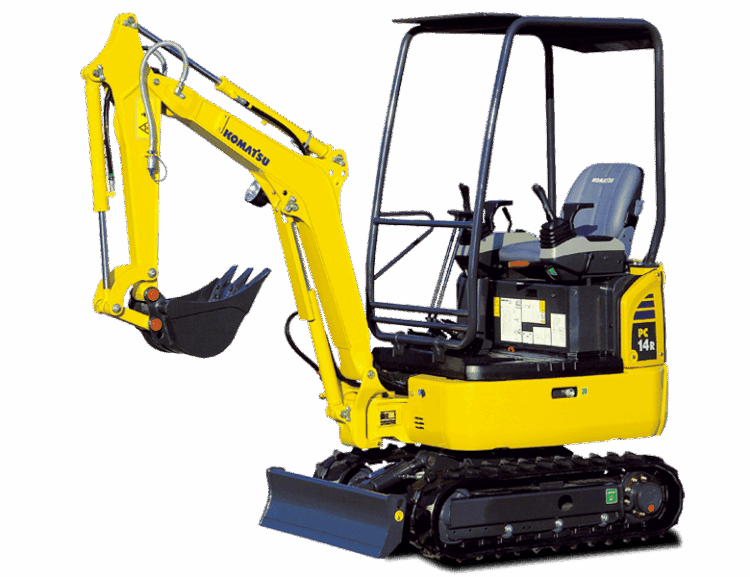 image de mini-pelle 1.5 tonne en location chez Wootmat
