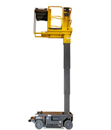 Nacelle mât 6 mètres 200 kg Haulotte, mât replié vue de face